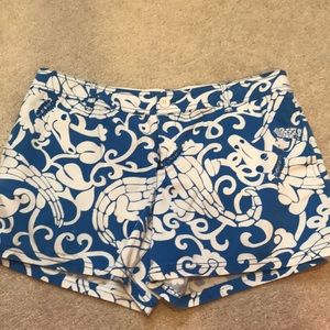 Blue and white print Lilly shorts size 10
